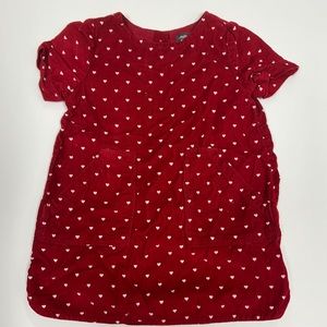Baby Gap corduroy heart dress 12-18 months
